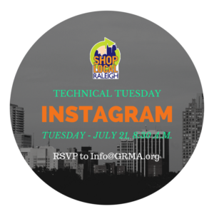 Raleighwood Media Group's Instagram seminar for Shop Local Raleigh's Technical Tuesday series
