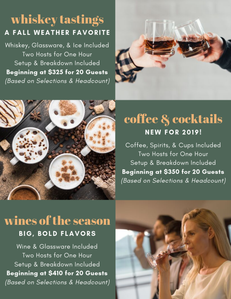 Beer Wine Spirits Coffee Tasting Events by Raleighwood Media Group + Raleighwood Event Group