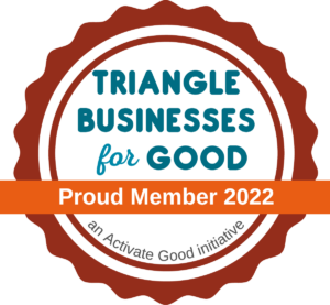 Raleighwood Media Group is a proud member of Triangle Businesses for Good at Activate Good