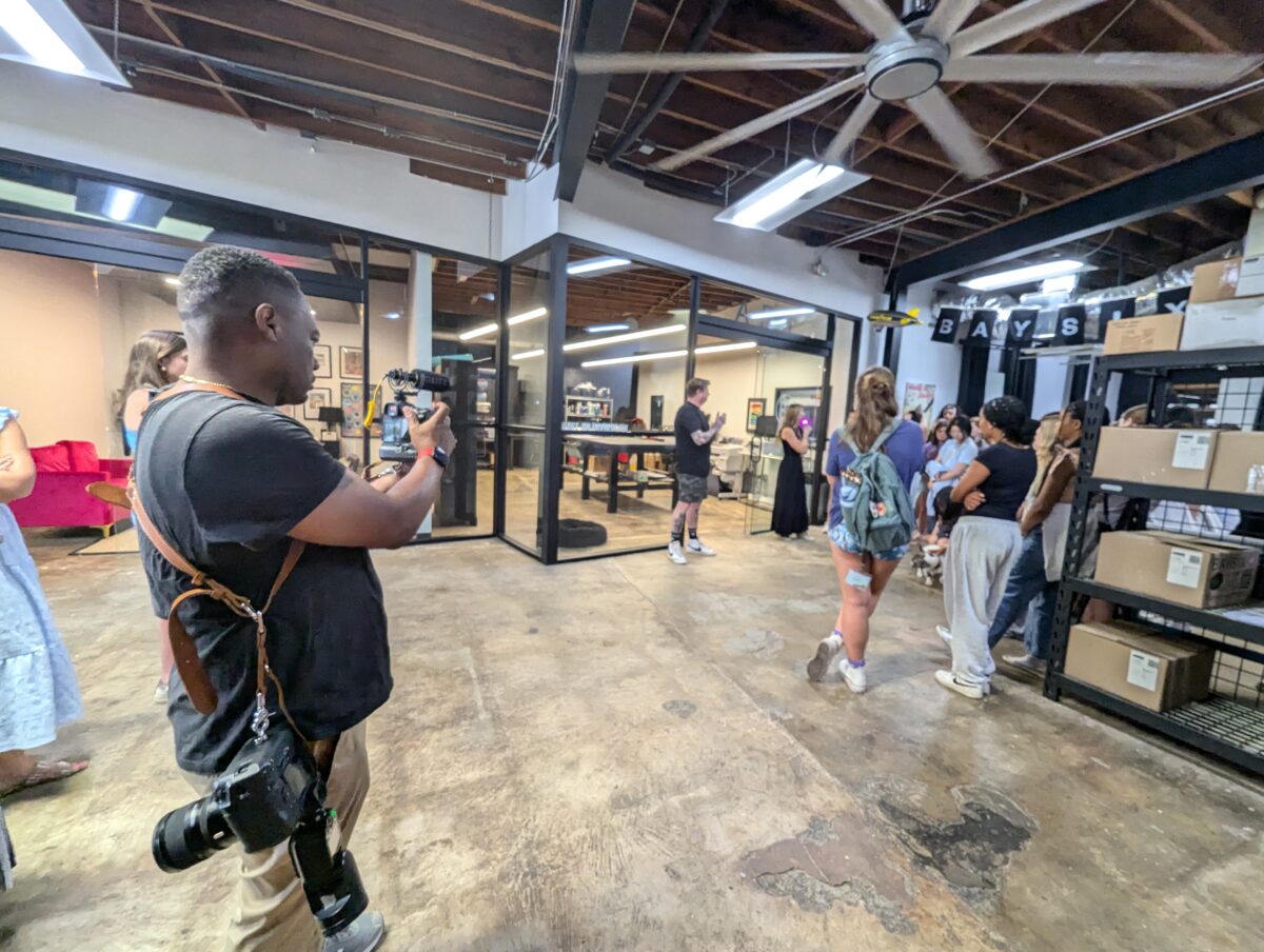 Derrick Photographing BaySix event